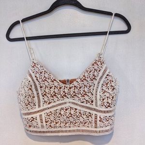 Floral Crochet Crop Top